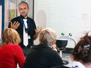 teacher training CPD session with leader